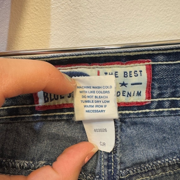 Old Navy Blue Relaxed Fit Jeans with Drawstring Waistband Denim Women’s Size 2 - Picture 9 of 16